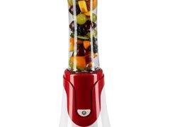 Blender Smoothie ,Hausberg HB-7676RS, Putere 300W, Capacitate 600ml, motor de cupru, Rosu